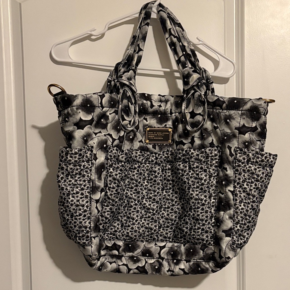 Marc Jacob’s Diaper Bag Monochrome Black Floral